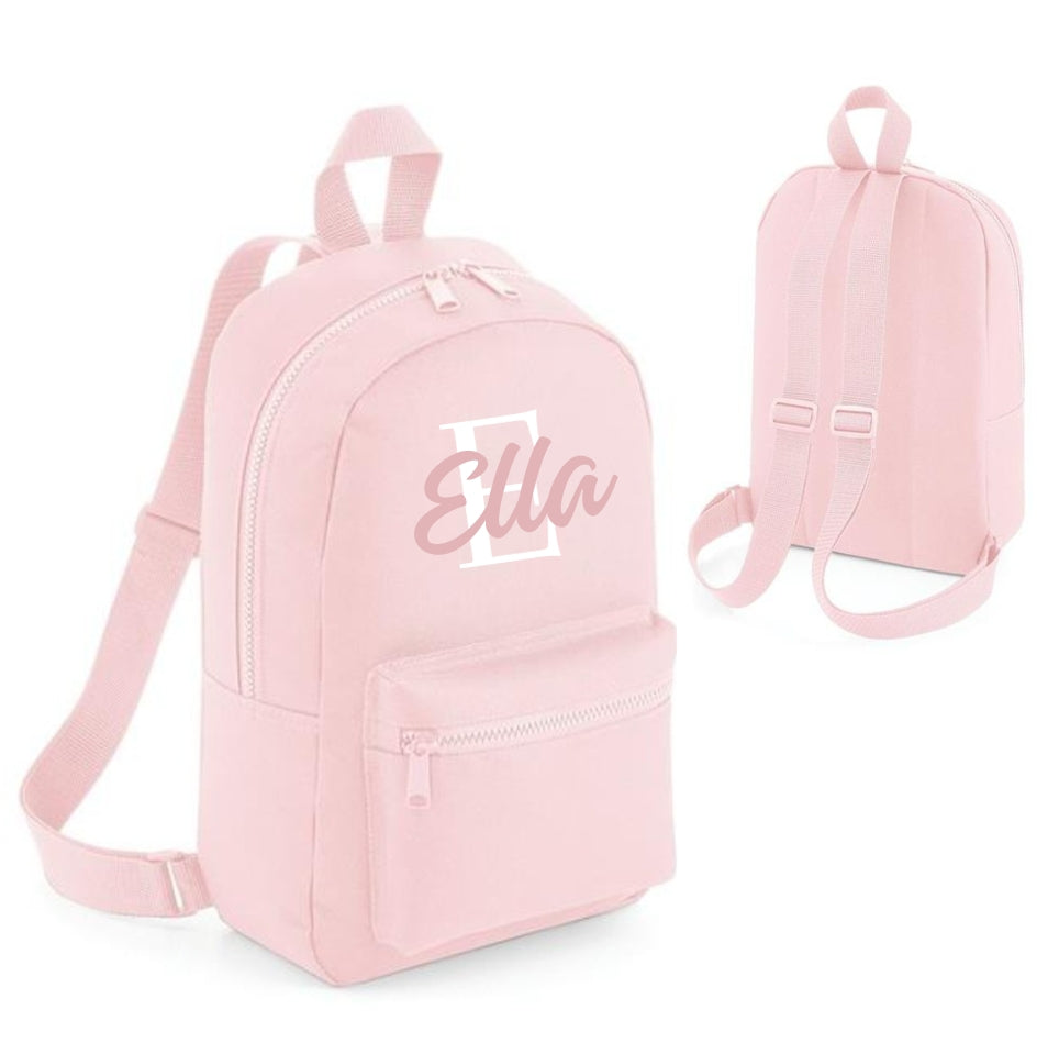 Fashion Backpack - Name On Initial