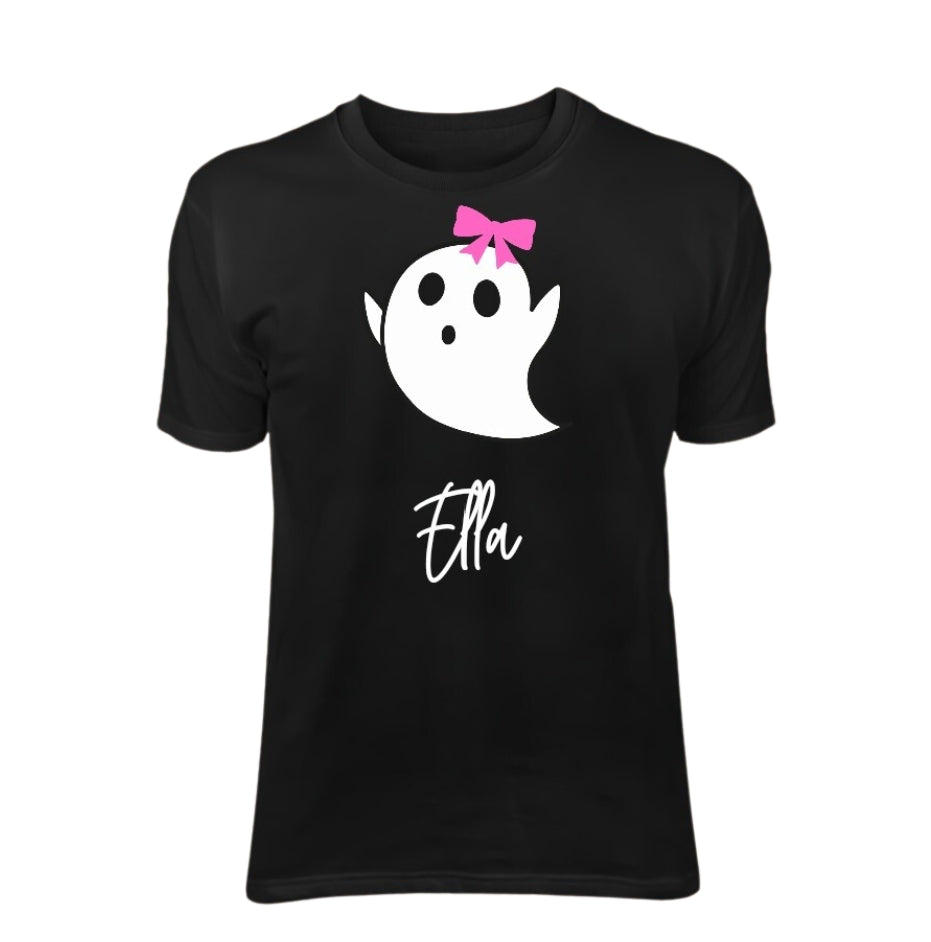 'Ghost Name' With Bow T-shirt