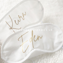 Load image into Gallery viewer, Personalised White Sleepmask
